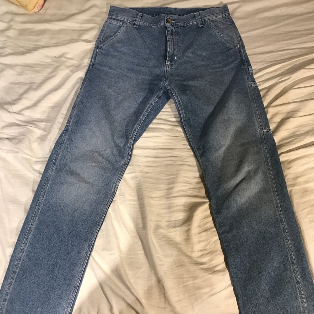Carhartt WIP Ruck Single Knee Pants - Blue Light True Washed - 30 (fits like 31)